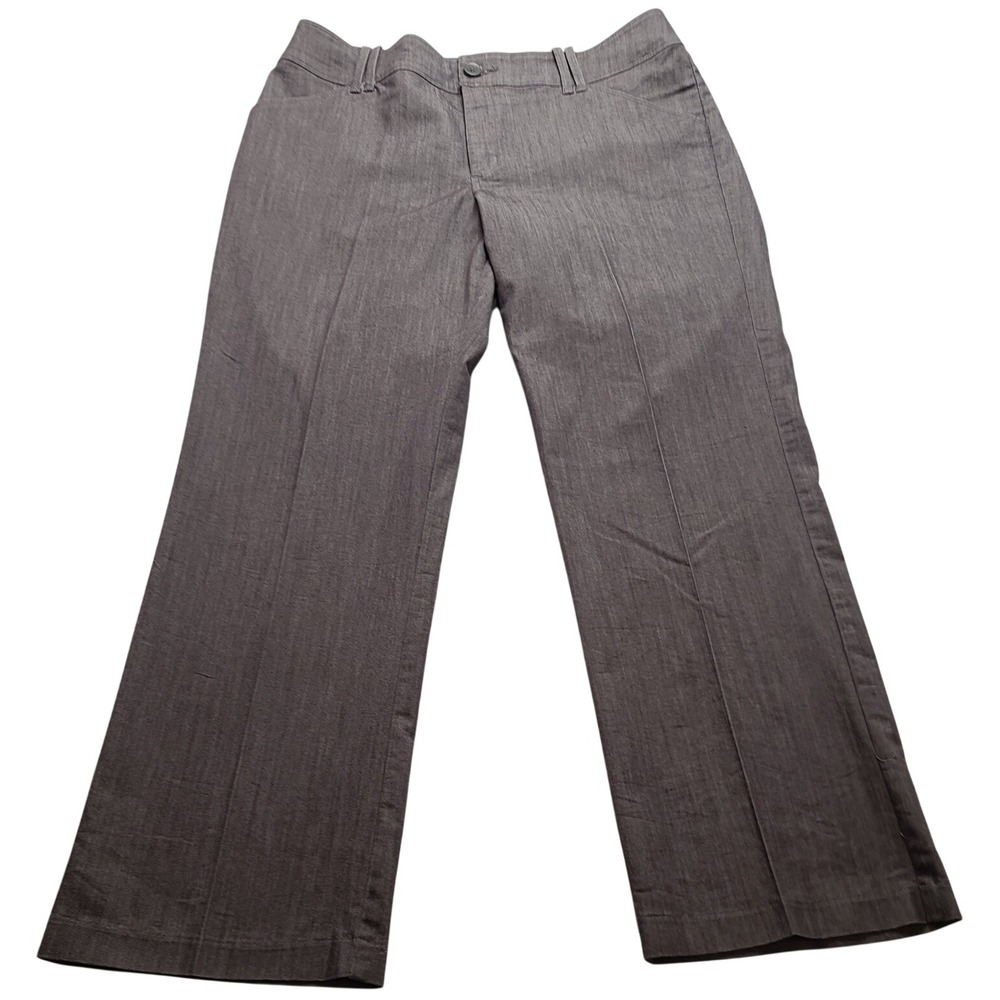 Lee Platinum Label Naturally Slimming Gray Trousers Women's Pants Medium NWOT